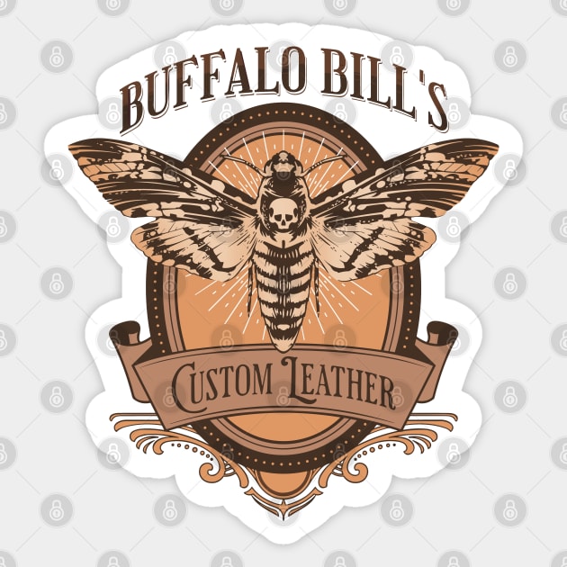 Buffalo Bill's Custom Leather (desat) Sticker by hunnydoll